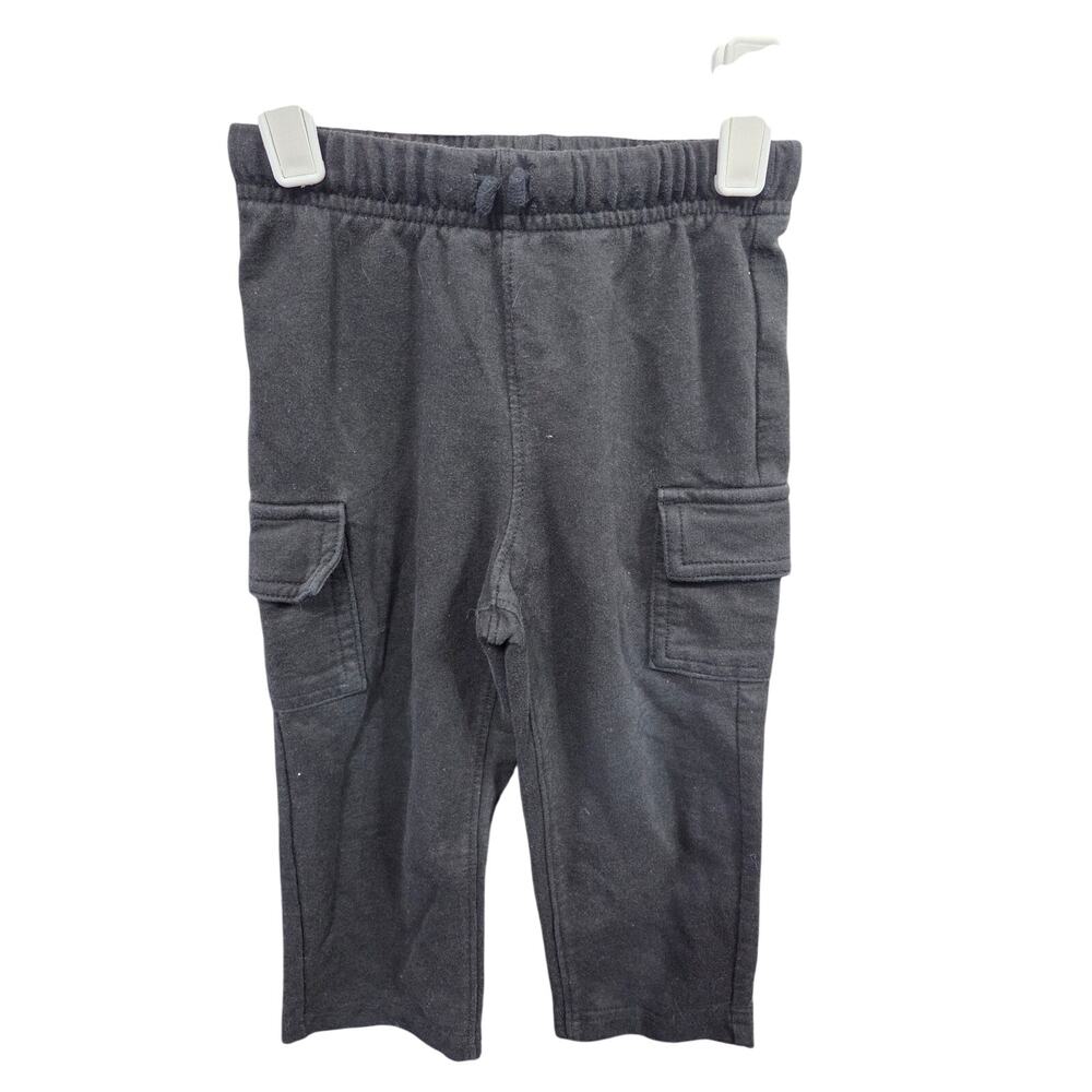 Black Cargo Sweats - jumping beans - 2T